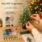 🌲DIY Beaded Christmas Tree Kit – Handmade Craft Gift with Angel Topper, Colorful Mini Holiday Decor for Desk & Tabletop (Complete All-in-One Set)