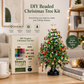 🌲DIY Beaded Christmas Tree Kit – Handmade Craft Gift with Angel Topper, Colorful Mini Holiday Decor for Desk & Tabletop (Complete All-in-One Set)