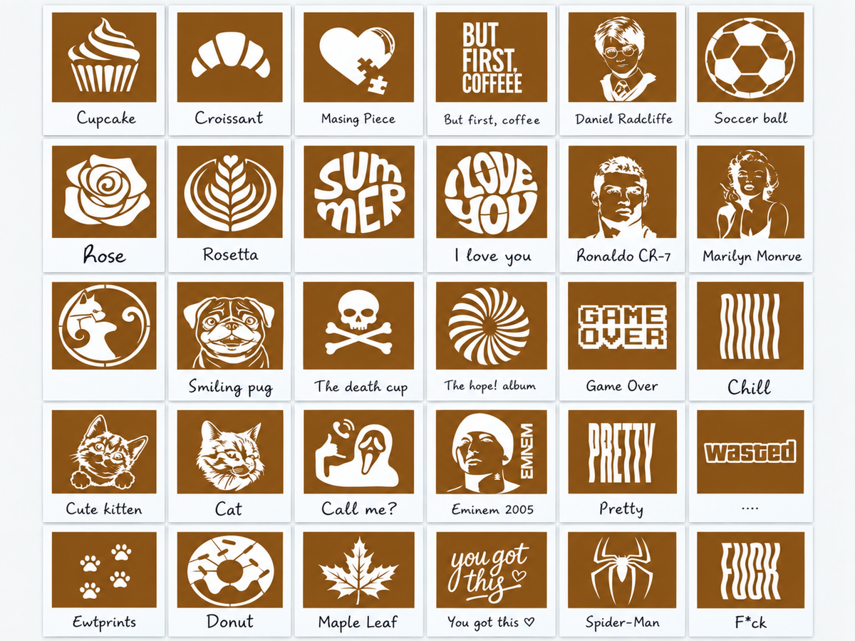 Mechanical Latte Art Powder Stamper – product image