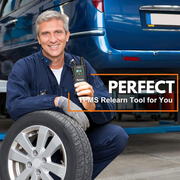 TPMS Relearn Tool and Tire Pressure Gauge – product image