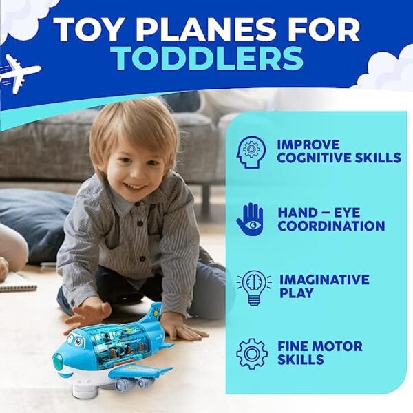 Bump-and-Go Toy Airplane – product image