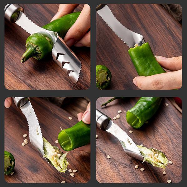Stainless Steel Pepper Corer – product image