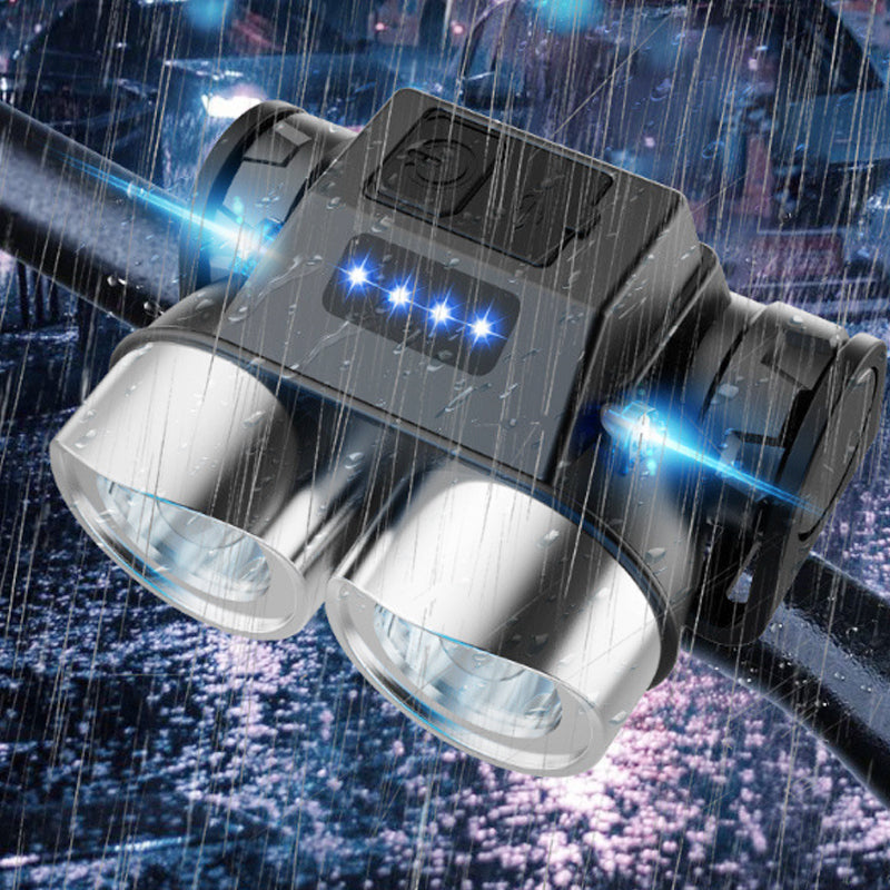 Portable Dual-Head LED Bike Light – product image