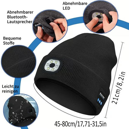 Bluetooth Beanie with LED Light – product image