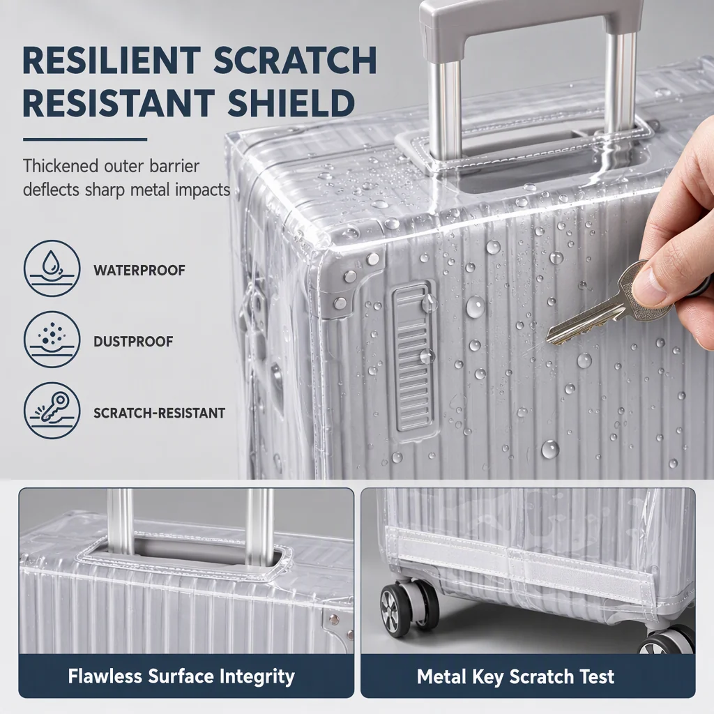 Clear Protective Luggage Cover – product image