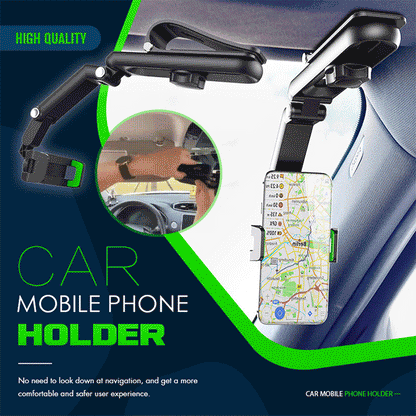🌞Tweede artikel slechts 5 euro tijdelijk! 🎯 1080° Roterende Telefoonhouder | Multifunctionele Auto Clip voor Dashboard & Spiegel | Ook Ideaal voor Thuis