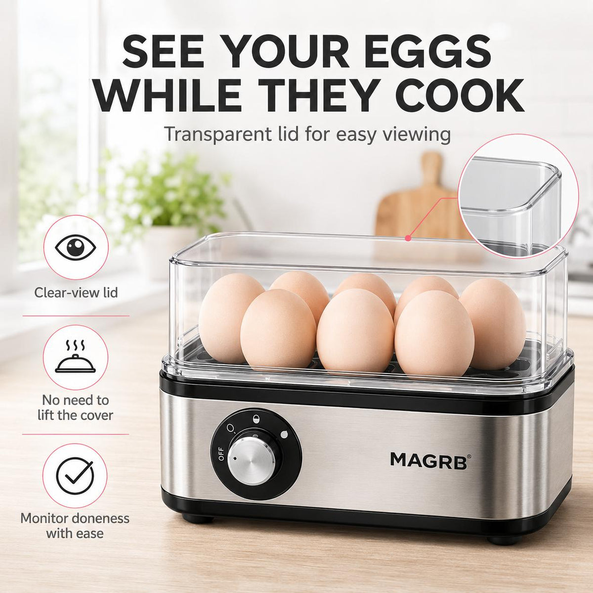 Multifunctional Electric Egg Cooker – product image