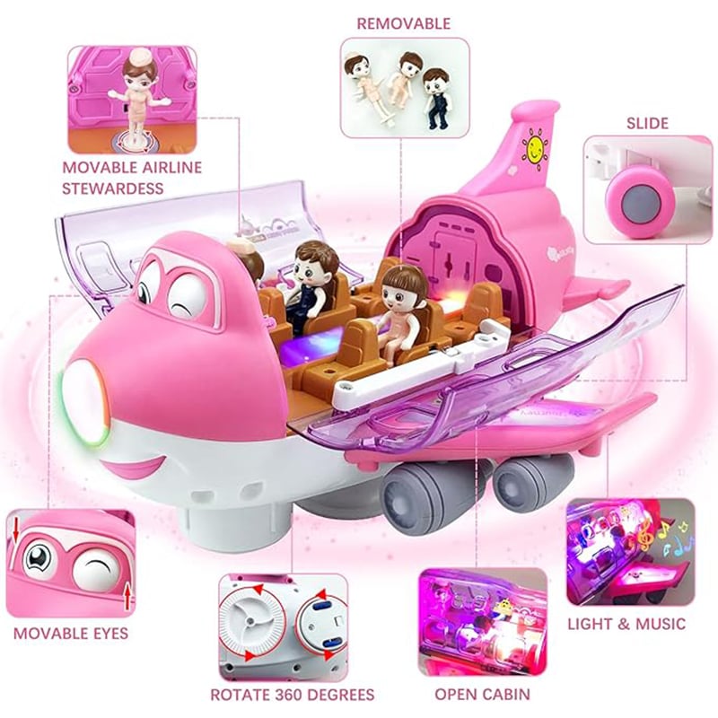 Bump-and-Go Toy Airplane – product image