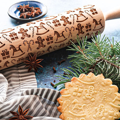 🎄Christmas Promotion 50% OFF🎅✨Christmas rolling pin🍪