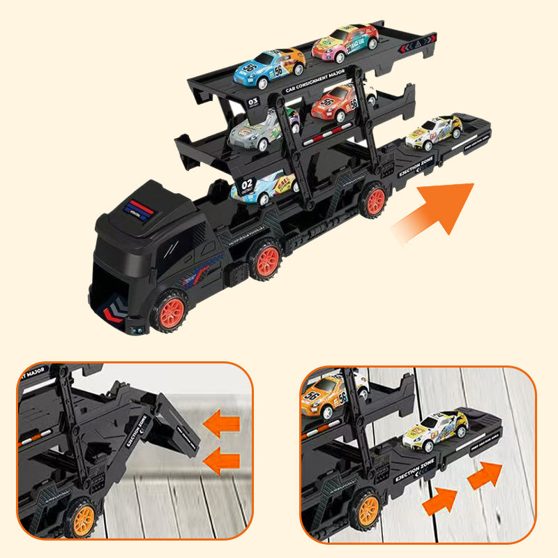 Car Carrier Toy with Track and Launcher – product image