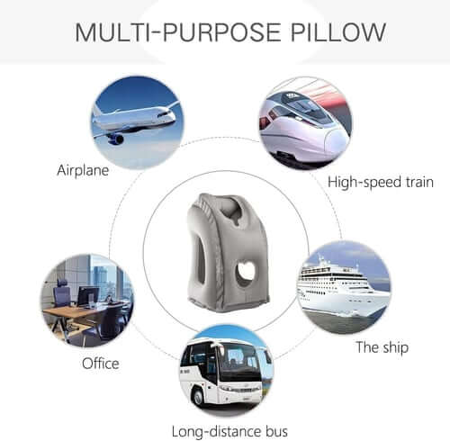 Inflatable Ergonomic Travel Pillow – product image