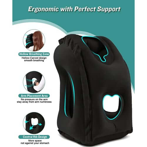 Inflatable Ergonomic Travel Pillow – product image