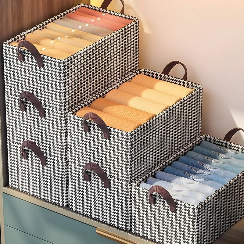 👖 Foldable Jeans Organizer for Closet – Save 60% Space & Find Pants in 1 Second! 🏠