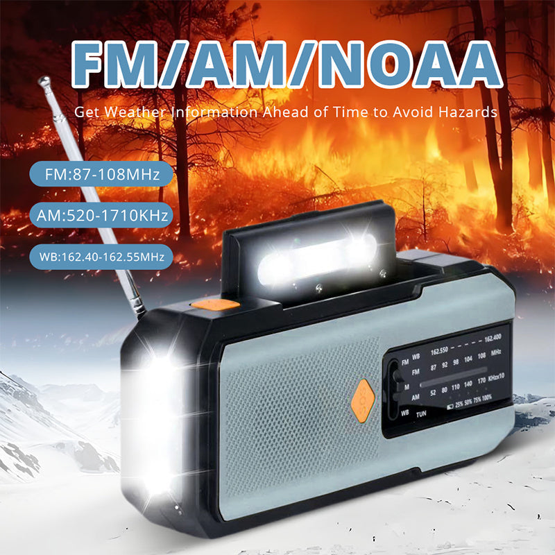 Solar Hand-Crank Emergency Radio – product image