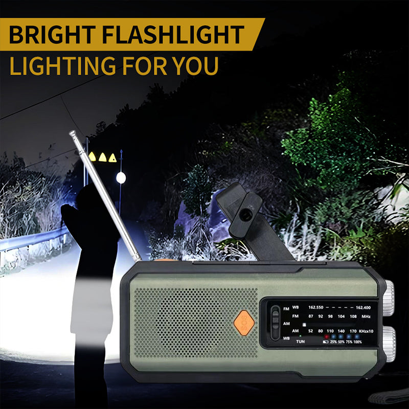 Solar Hand-Crank Emergency Radio – product image