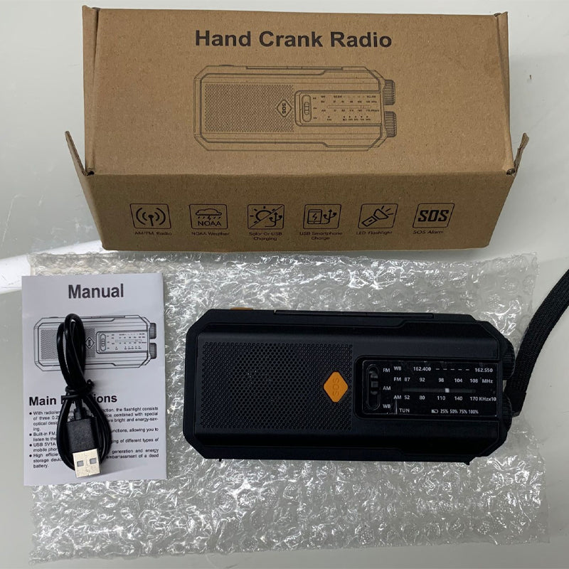 Solar Hand-Crank Emergency Radio – product image