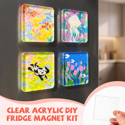 🖼️🖼️ 50% OFF!!!🎨Clear Acrylic DIY Fridge Magnet Set
