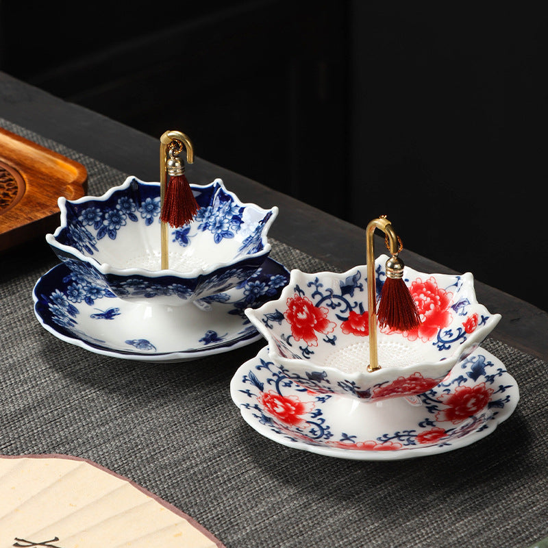 Ceramic Umbrella Tea Strainer Set – product image