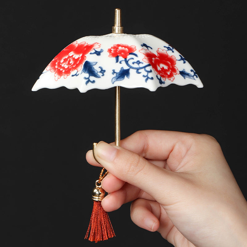 Ceramic Umbrella Tea Strainer Set – product image