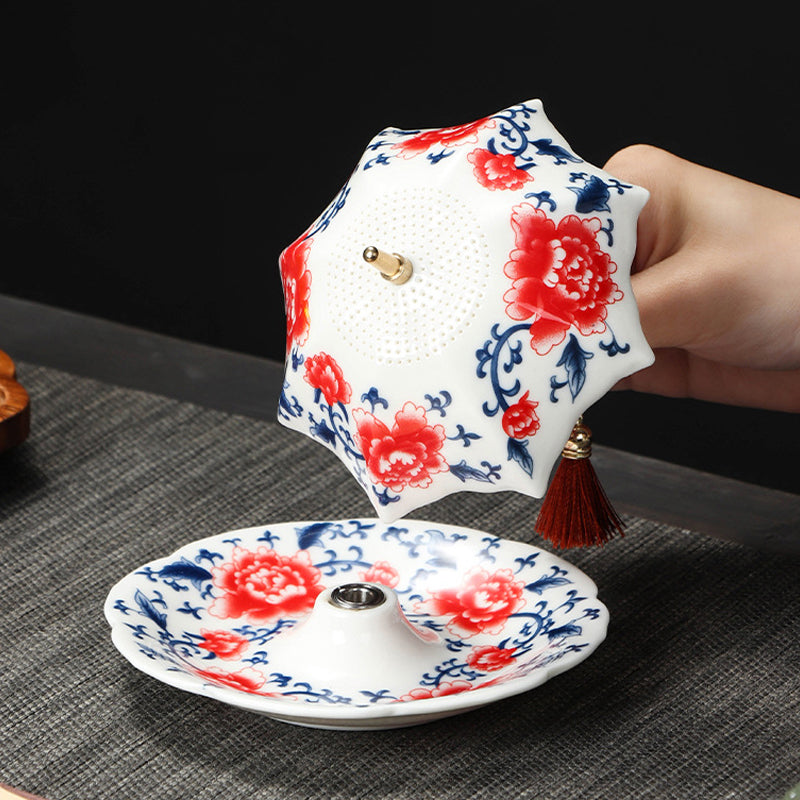 Ceramic Umbrella Tea Strainer Set – product image