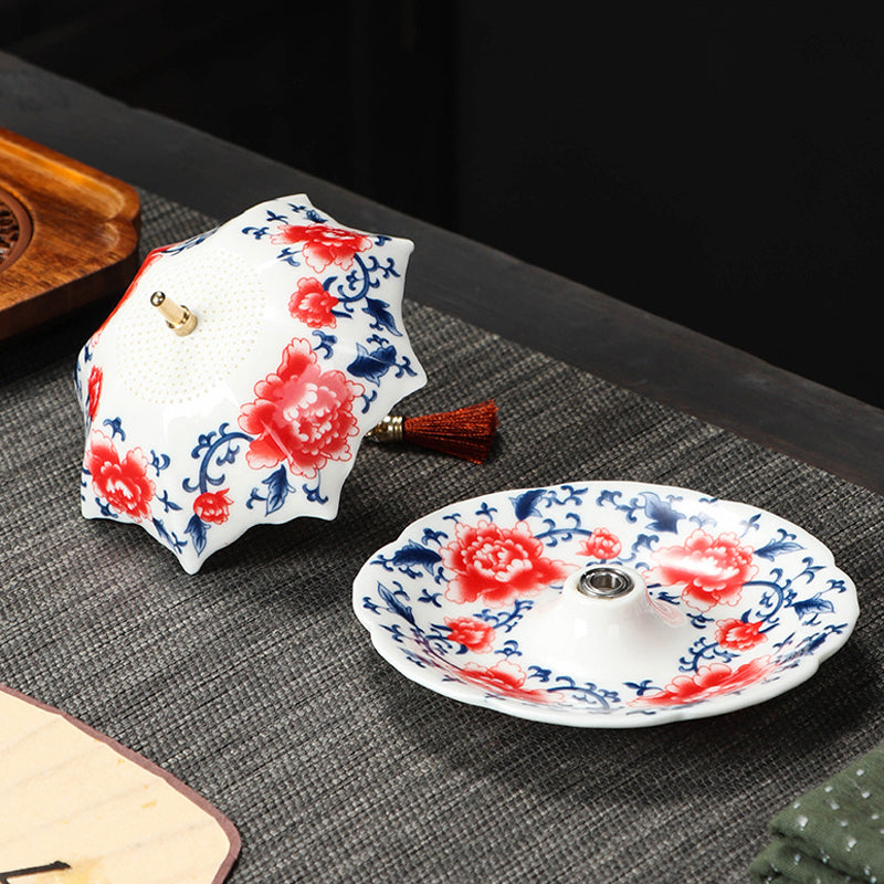 Ceramic Umbrella Tea Strainer Set – product image
