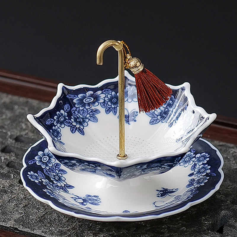 Ceramic Umbrella Tea Strainer Set – product image