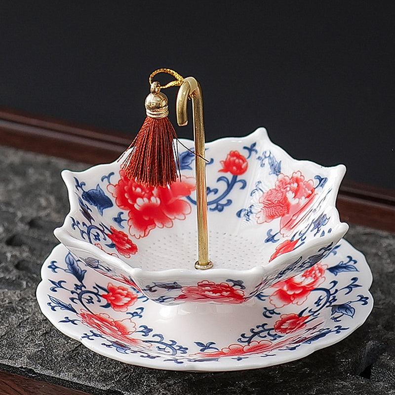 Ceramic Umbrella Tea Strainer Set – product image