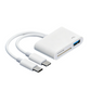 💾 5-in-1 Memory Card Reader for Everyday File Transfers Reader for iPhone/iPad Cameras, Supports SD/TF, Android Devices Compatible, 2-Way Sync & Tracking Camera Viewer