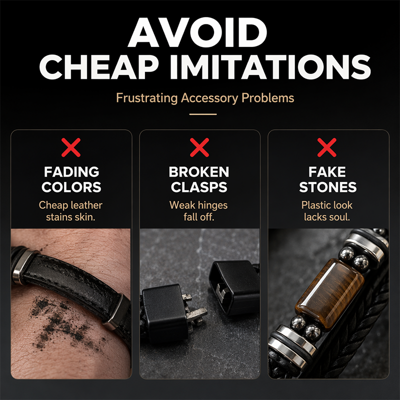 Braided PU Leather Bracelet – product image