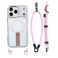 📱 50% off! 🎀 Multifunctional Smartphone Case with Wrist Strap – TPU – Built-in Stand & Adjustable 8 mm Wrist Strap – Compatible with iPhone 14/15/16/17 Pro/Max