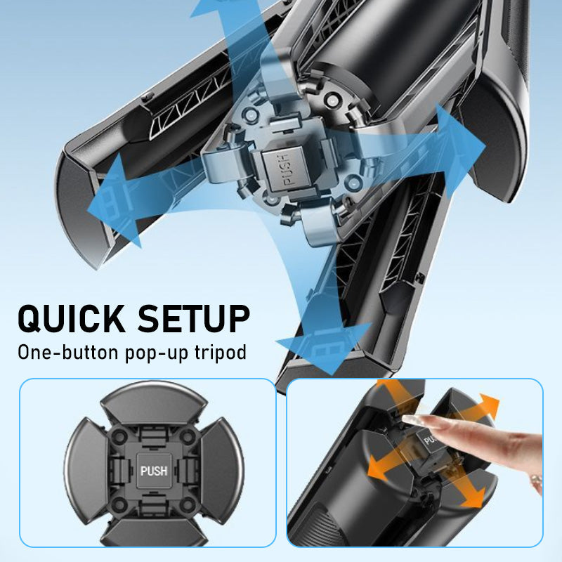 Extendable Selfie Stick with Quadpod – product image