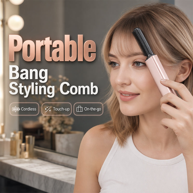 Cordless Mini Bang Styling Comb – product image