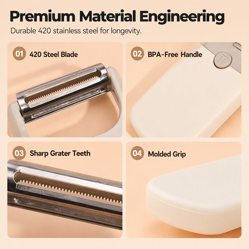3-in-1 Vegetable Peeler and Grater – product image