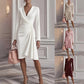 Women’s Fashion Solid Color Long Sleeve Dress