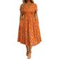🌸 V-Neck Floral Midi Dress with a Flattering Twist Waist