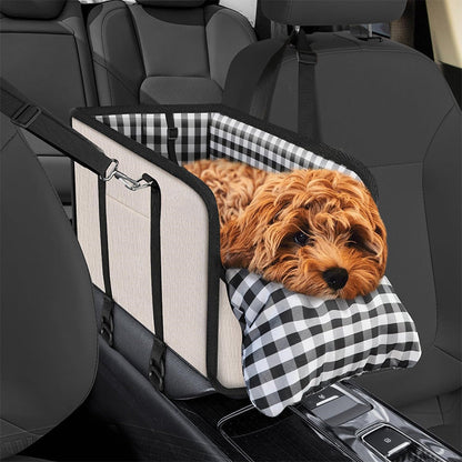 🐶 Center Console Dog Booster Seat with Safety Tether