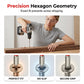 Heavy-Duty Pagoda Hex Bits Set