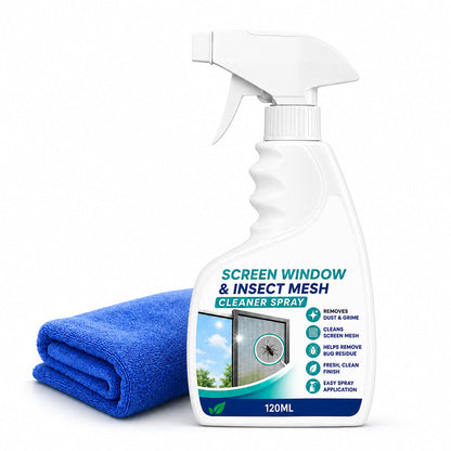 🪟 Window Screen & Mesh Cleaner Spray for a Clearer-Looking View