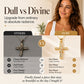 💫 Buy 1, get 1 free! ✨ Sparkling Twisted Cross Pendant Necklace – Gold Plated Alloy + Cubic Zirconia – Unique Design for Women