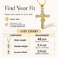 💫 Buy 1, get 1 free! ✨ Sparkling Twisted Cross Pendant Necklace – Gold Plated Alloy + Cubic Zirconia – Unique Design for Women