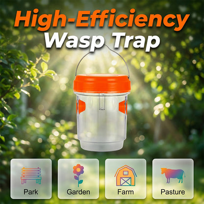 🐝 Hanging Outdoor Wasp Trap with Anti-Escape Entrance