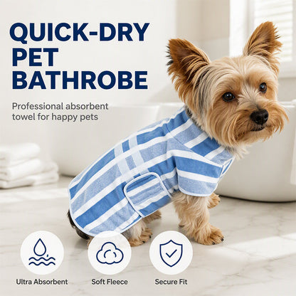 🐕 Super-Absorbent Dog Bathrobe for Baths and Rainy Walks