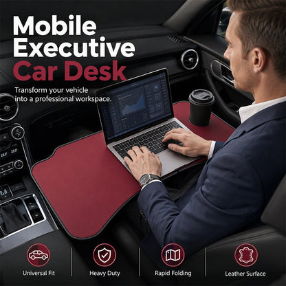 Foldable Car Steering Wheel Desk and Dining Tray for Laptop Work
