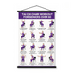 🧘 Chair Tai Chi Workout Poster with 16 Illustrated Movements