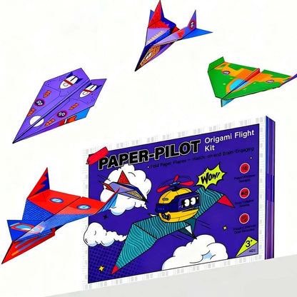 ✈️ 16-Piece DIY Paper Airplane Set for Kids Ages 6+