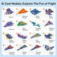 ✈️ 16-Piece DIY Paper Airplane Set for Kids Ages 6+