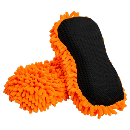 🧽 Chenille & Microfiber Car Wash Mitt with Waterproof Lining