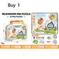 🍄 Creative 3D Mushroom Peg Puzzle with 492 Colorful Pieces