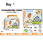 🍄 Creative 3D Mushroom Peg Puzzle with 492 Colorful Pieces