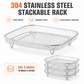 🍗 Stackable Air Fryer Racks for More Cooking Space
